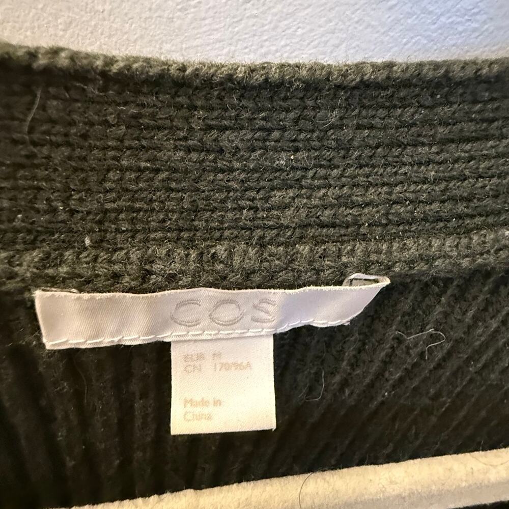 Cos Oversized Wool-Alpaca Color Block Cardigan Li… - image 7